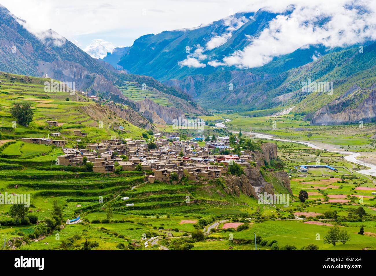 Traditional architecture in Manang village, Annapurna Conservation Area