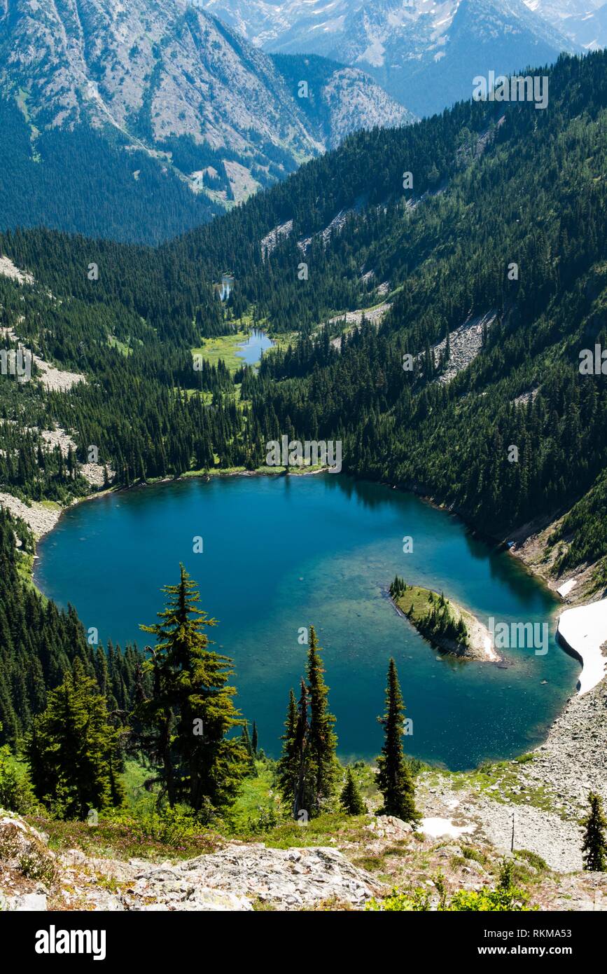 Lake Ann in the North Cascade mountains, Washington, USA Stock Photo
