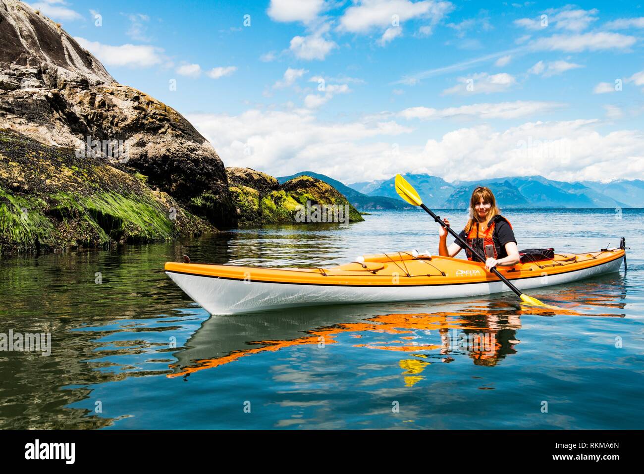 kayaking, West Vancouver, BC, Canada Stock Photo Alamy