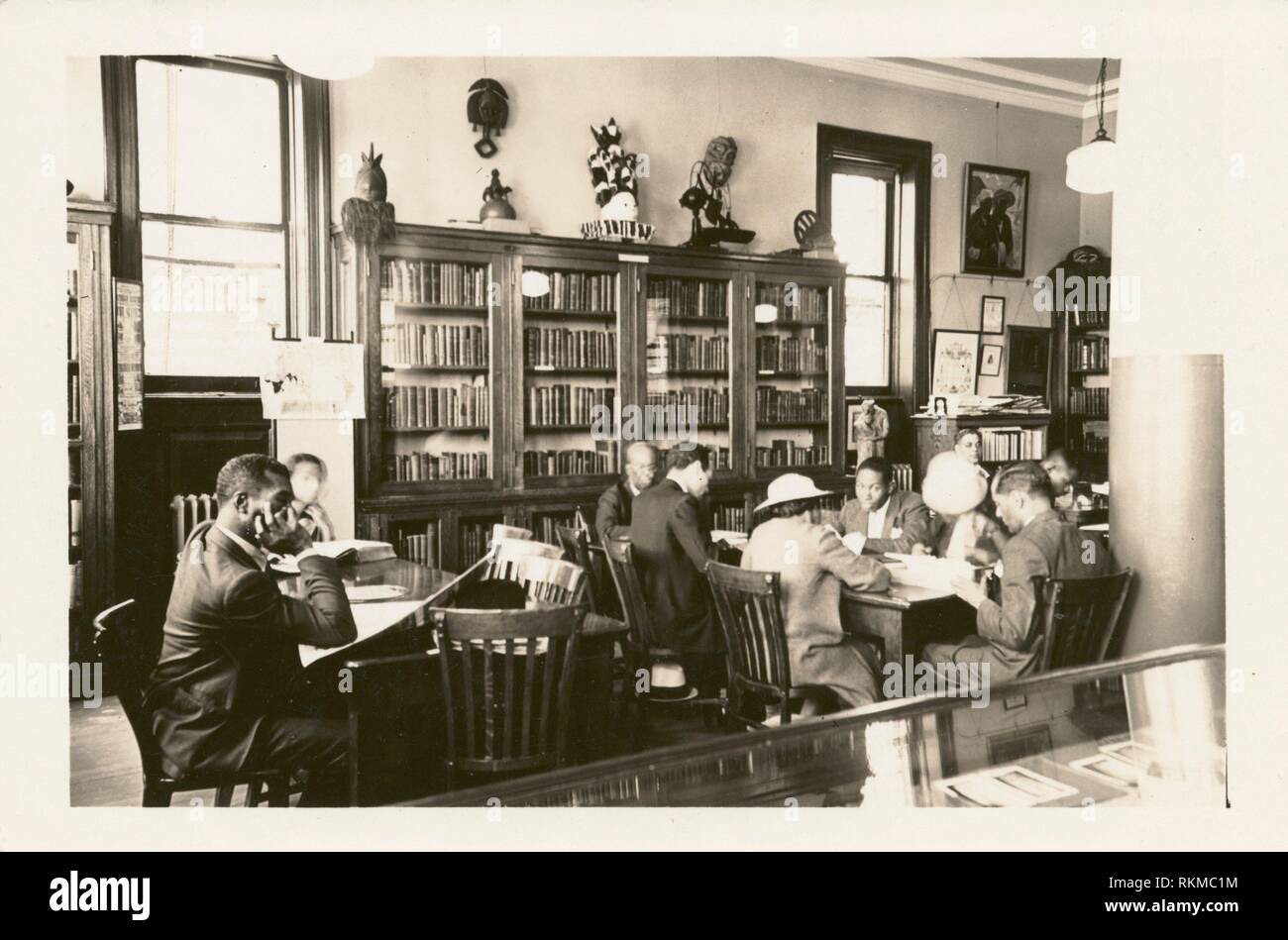 135th Street, Schomburg Room, Readers. New York Public Library Visual Materials Photoprints and