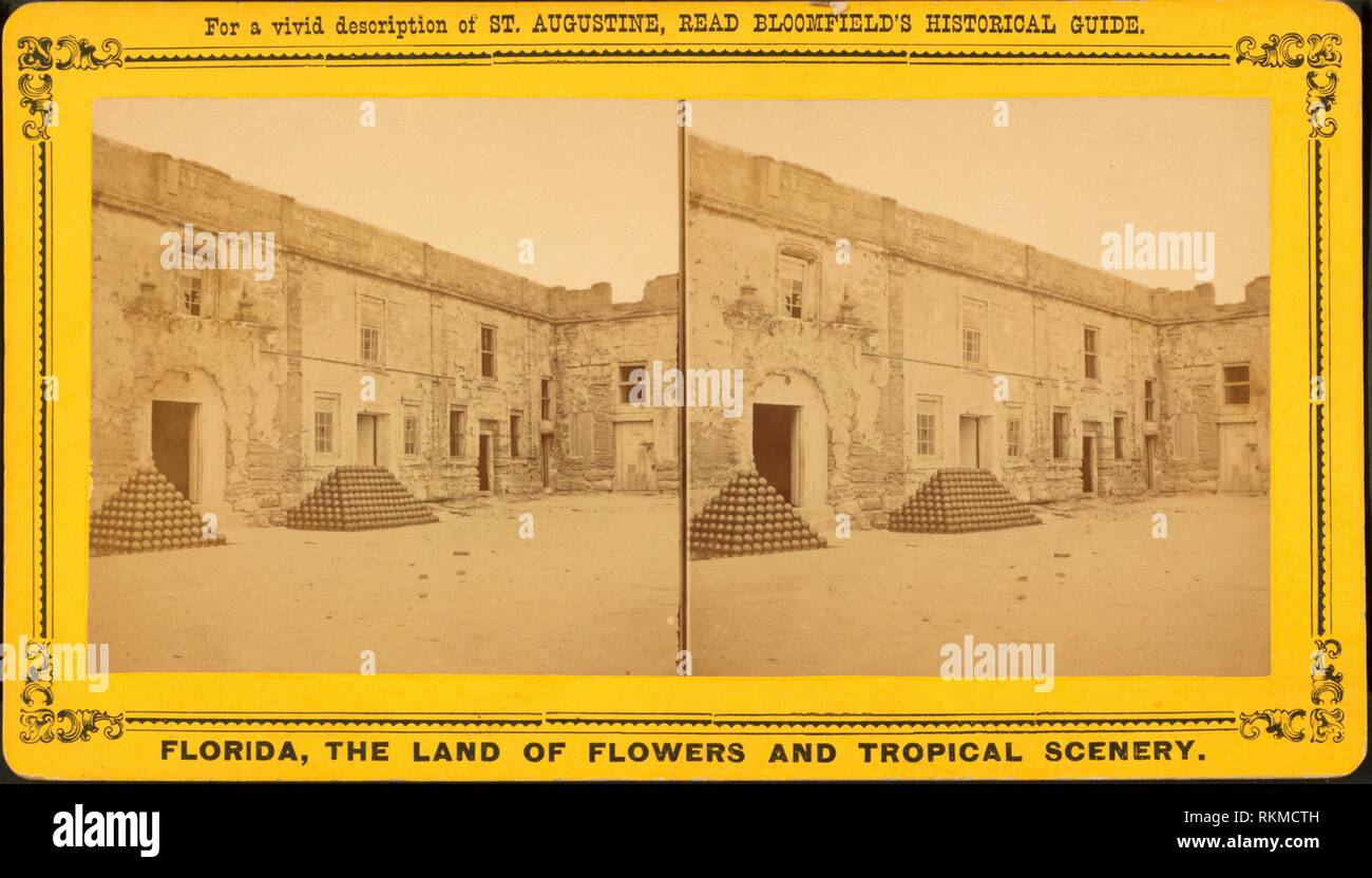 An interior of the Old Spanish Fort, at St. Augustine. Additional title
