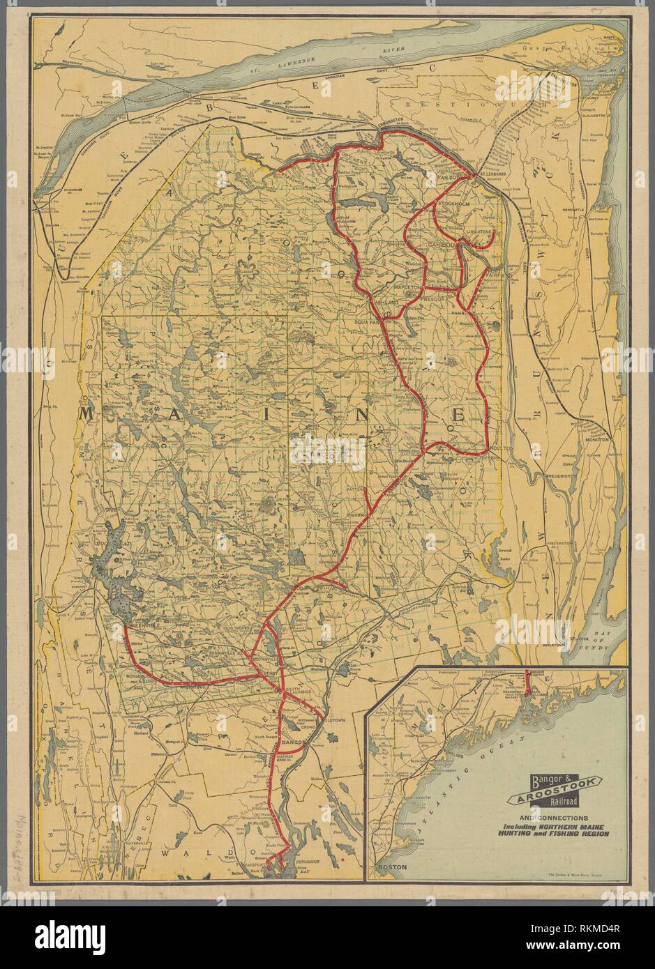 Bangor & Aroostook Railroad and connections. Bangor and Aroostook