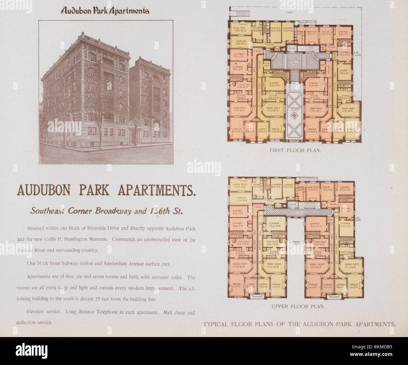 Audubon Park Apartments. Southeast Corner Broadway and 156th Street