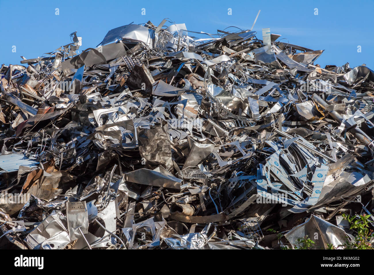 Metal scrapping Stock Photo Alamy