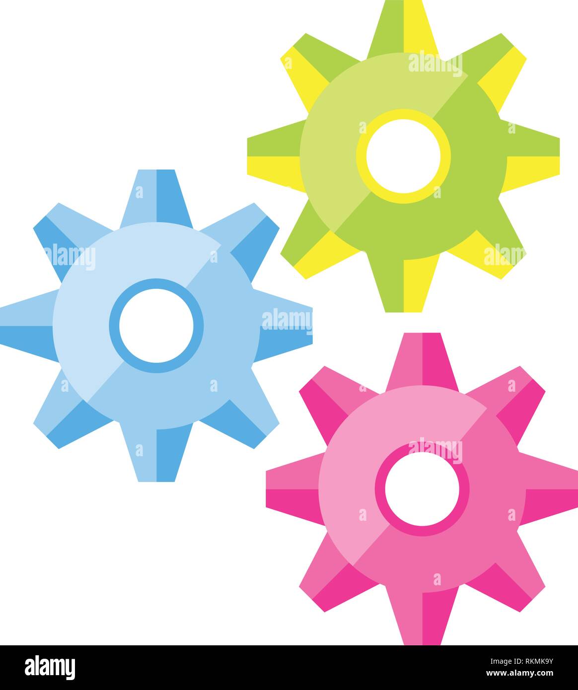 gears machinery isolated icon vector illustration design Stock Vector ...