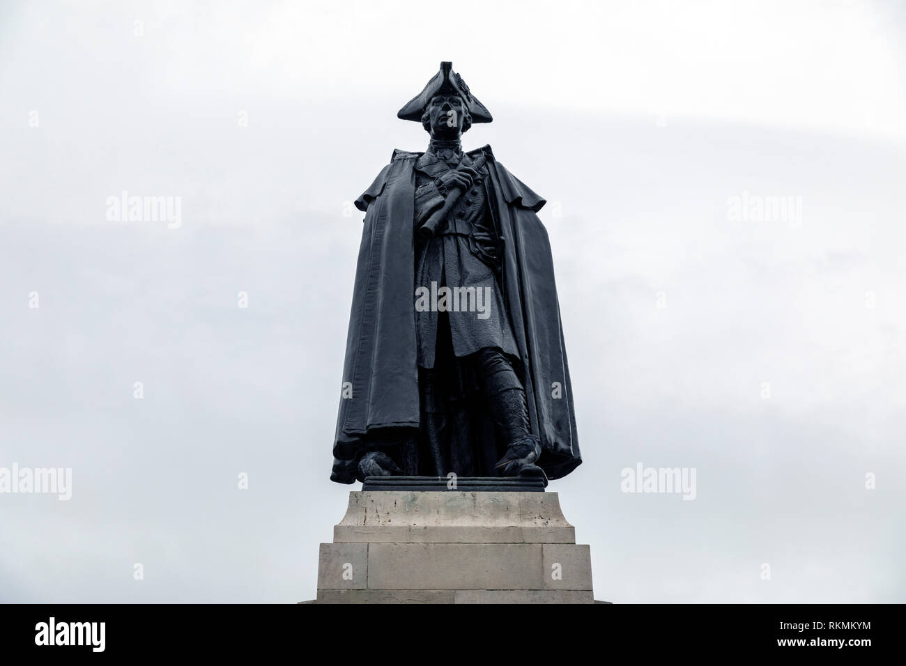 James Wolfe Statue at Royal Observatory Stock Photo