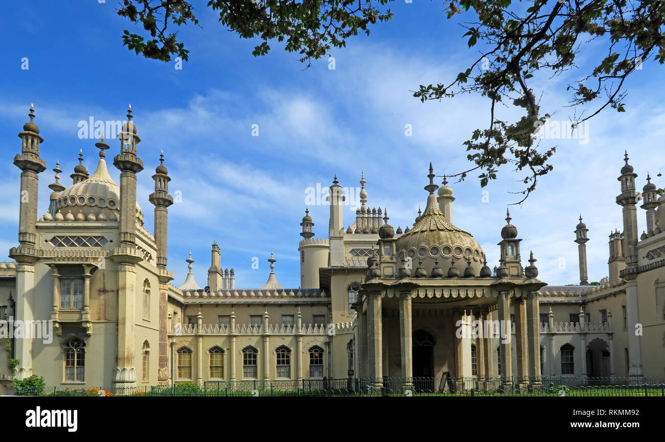 The Royal Pavilion, Brighton, East Sussex, England, UK, BN1 1EE Stock Photo