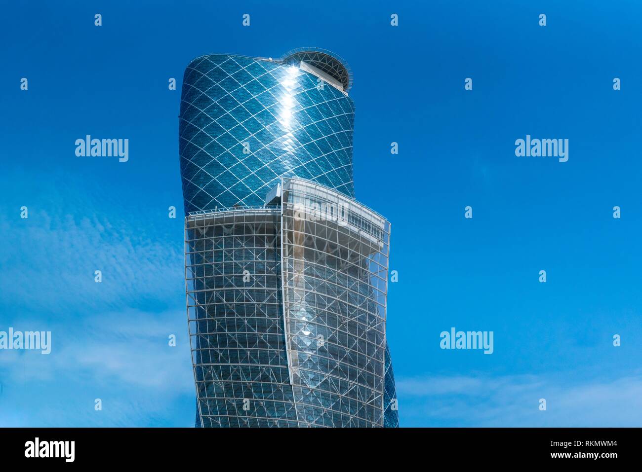 Capital Gate Building, Abu Dhabi City, Emirate of Abu Dhabi, Persian