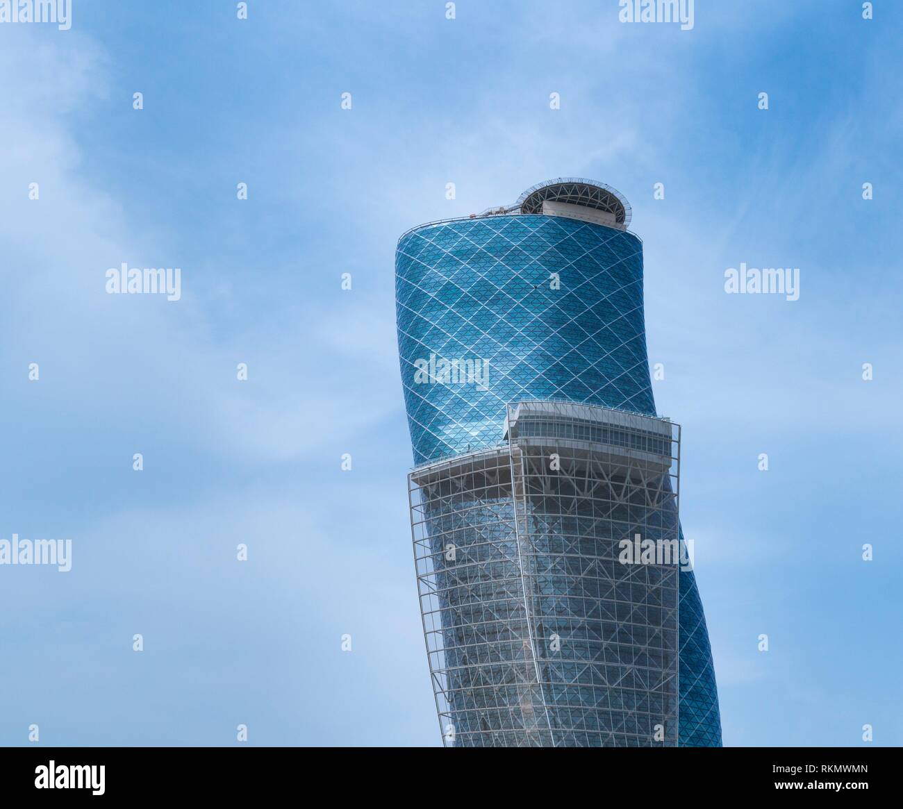 Capital Gate Building, Abu Dhabi City, Emirate of Abu Dhabi, Persian