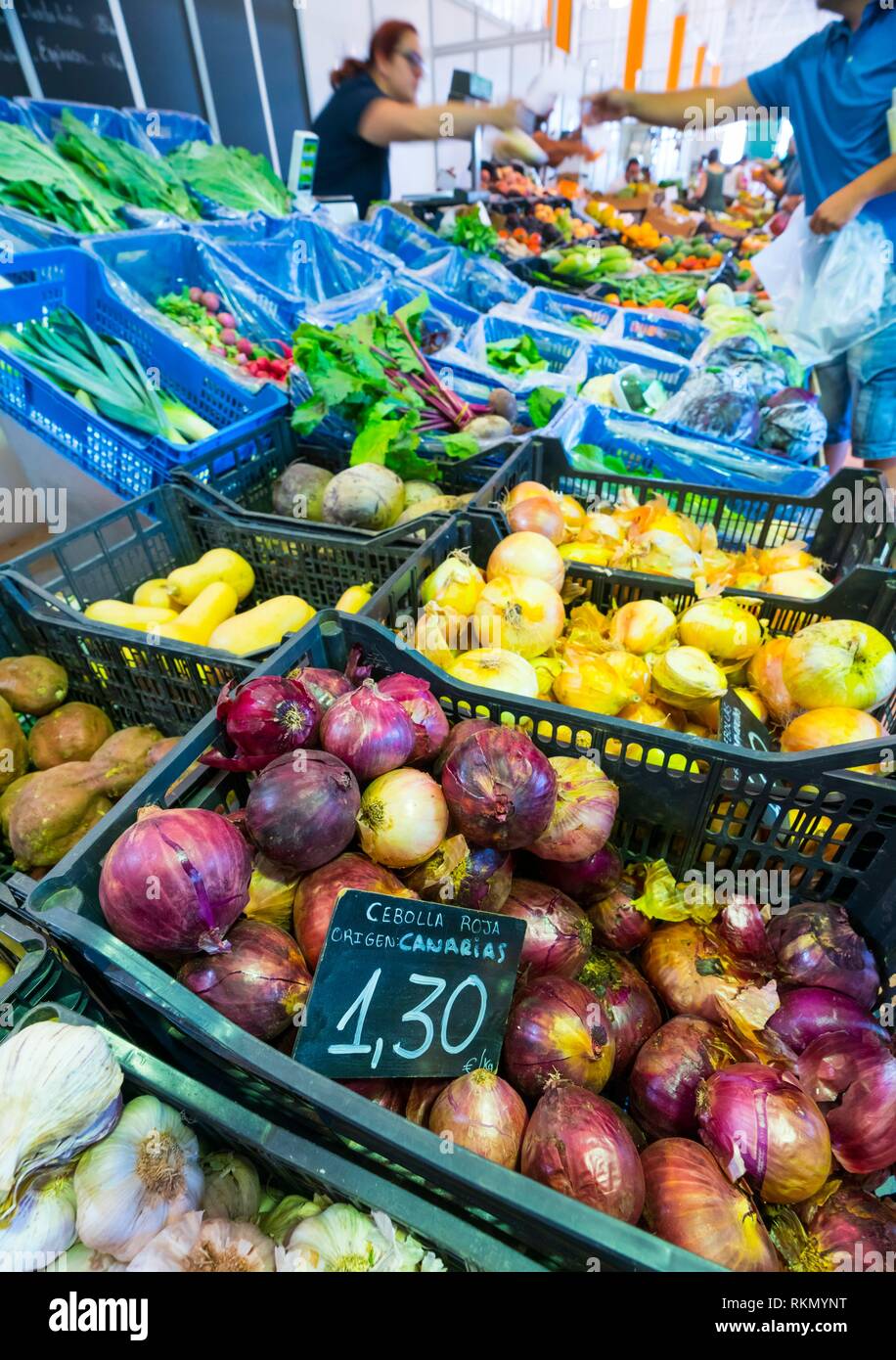 Vegetables for sale. Farmer´s market, Vega de San Mateo village