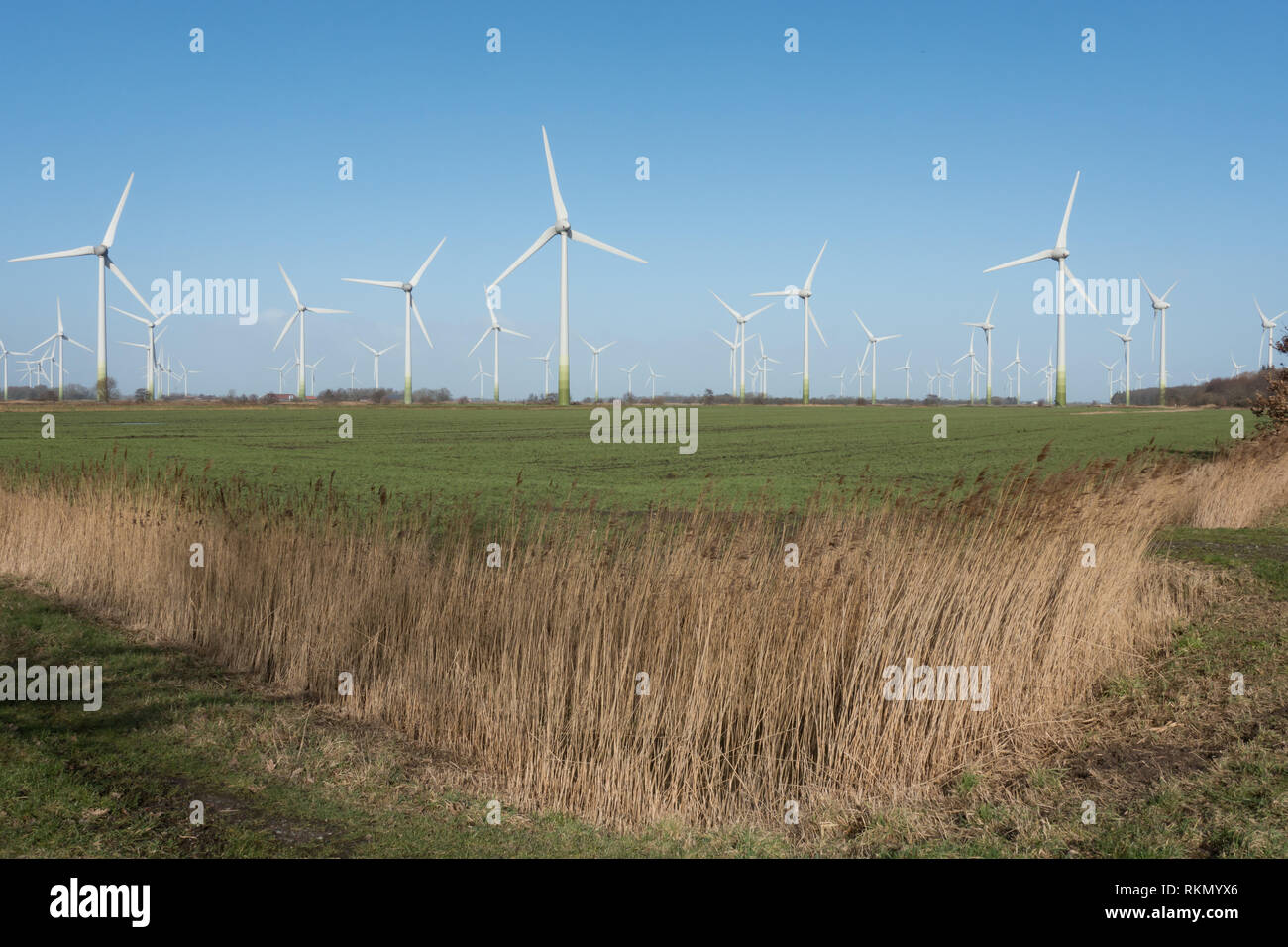 Wind Turbines. Sudbrookmerland. Northern Germany Stock Photo Alamy