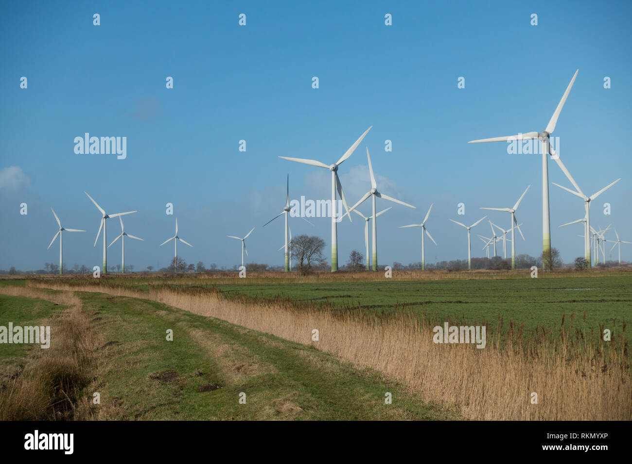 Wind Turbines. Sudbrookmerland. Northern Germany Stock Photo Alamy