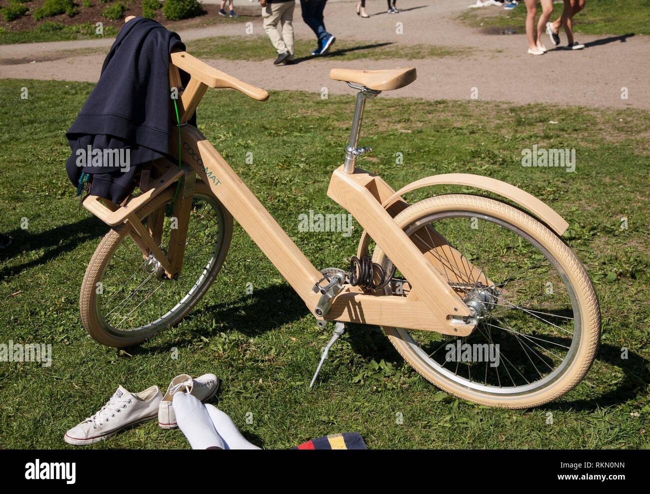 bicycle made of wood