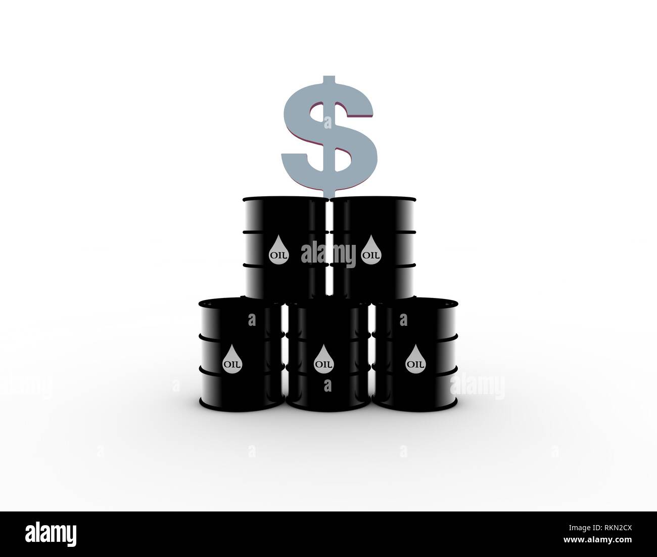 Dollar and petroleum, petroleum energy economy Stock Photo Alamy