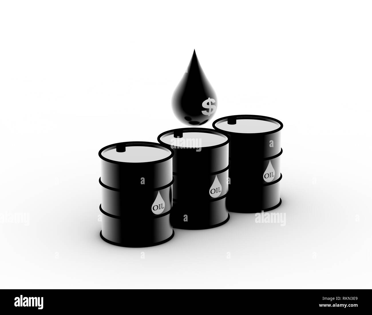 Dollar and petroleum, petroleum energy economy Stock Photo Alamy