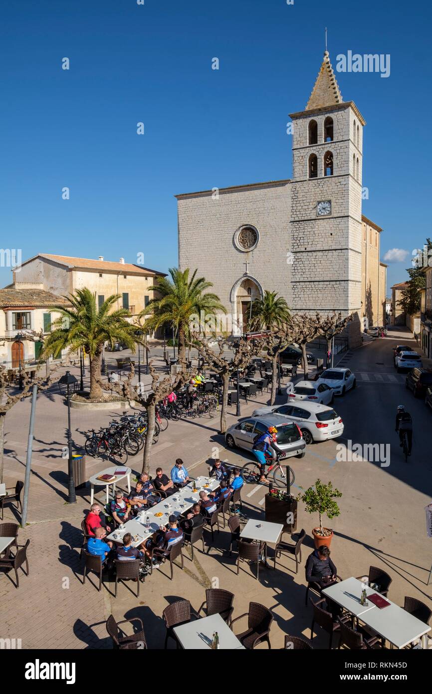 Spain Balearic Islands Mallorca Plaza Stock Photos Spain