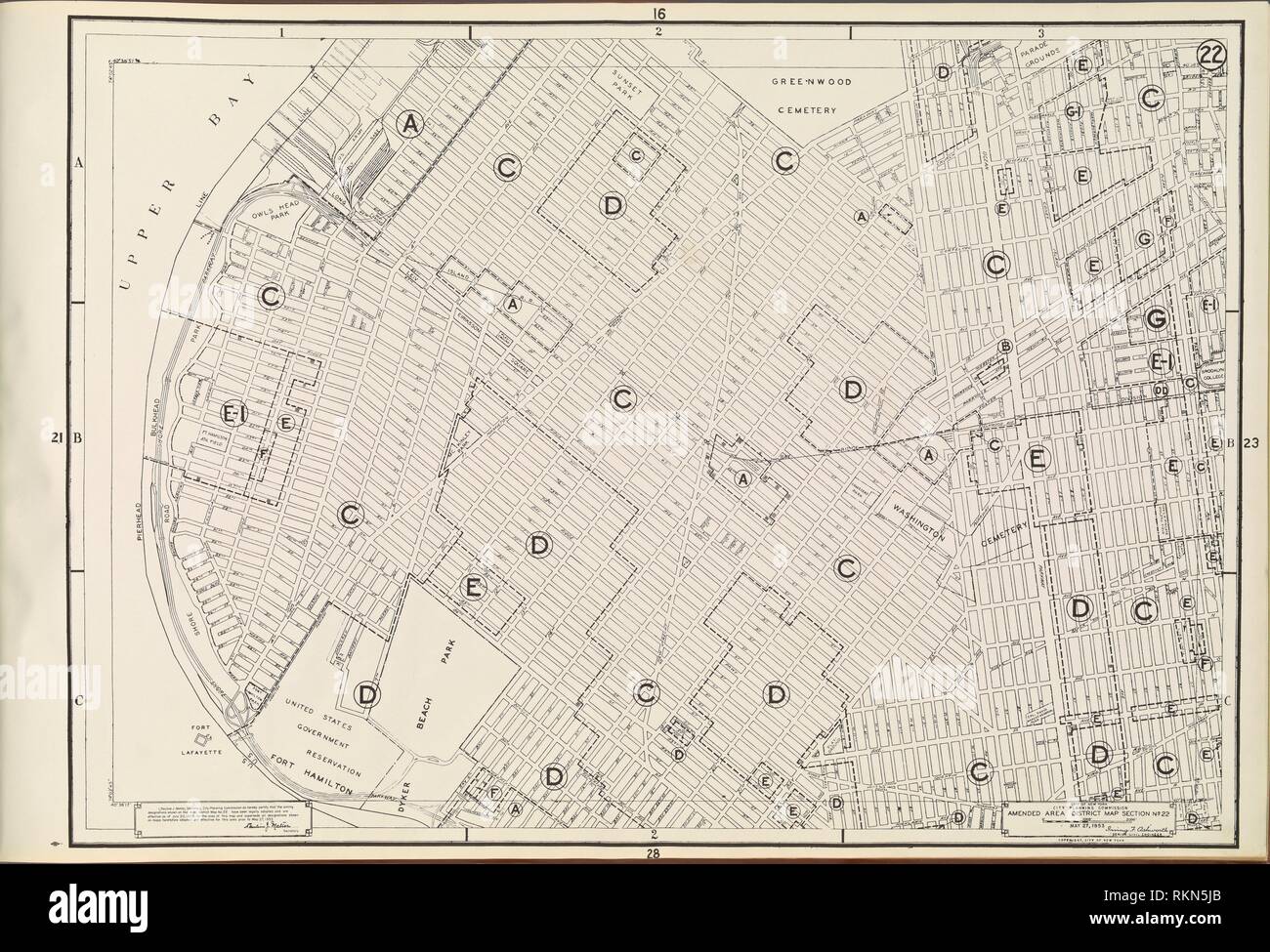 Area Zoning Map Section No. 22. Atlases of New York City New York City