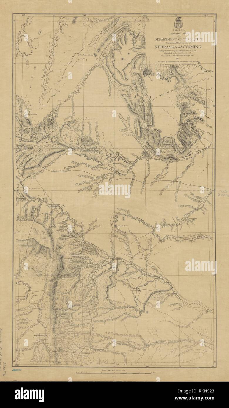Map of platte hi-res stock photography and images - Alamy