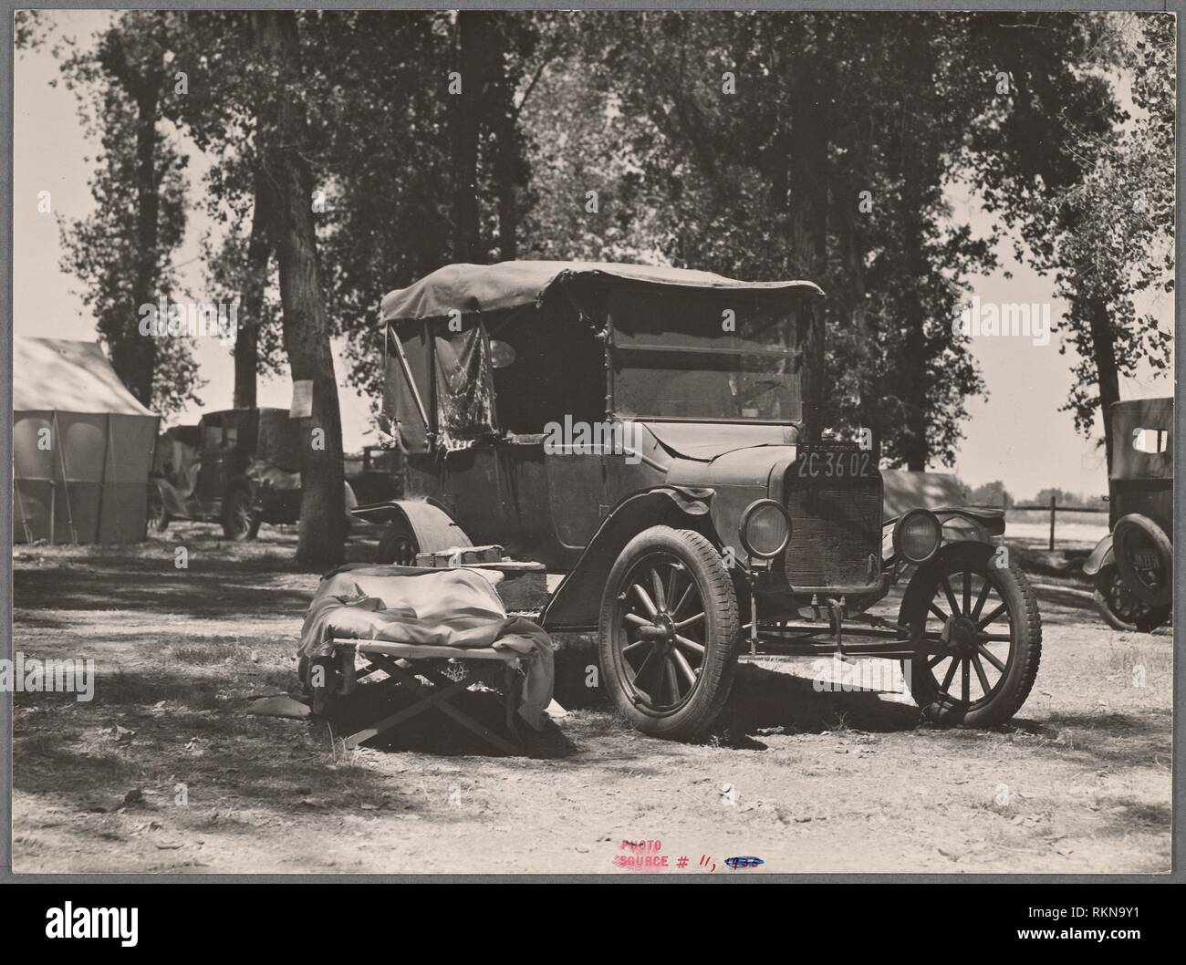 Camp of California ""fruit tramp."" The car has done duty on the fruit