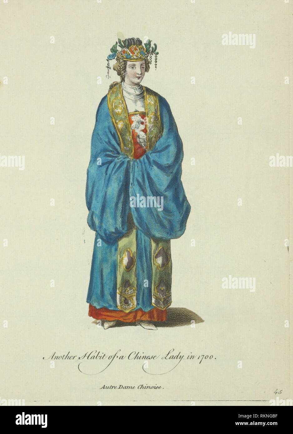 Another habit of a Chinese lady in 1700. Autre dame Chinoise. Du ...