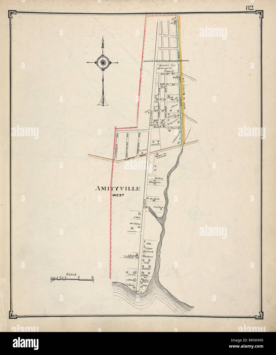 Amityville West. Hyde, E. Belcher (Cartographer). Atlases of the United