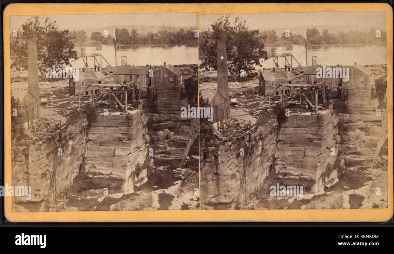 Brownstone quarries, Portland, Conn. The Middlesex Quarry. Robert N