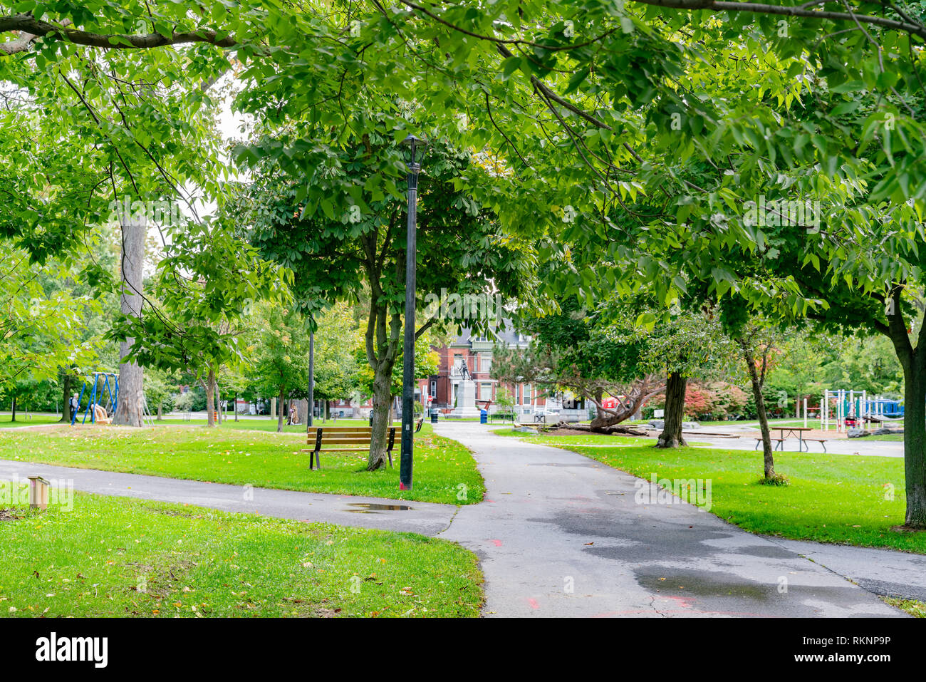 The city park of Kingston at Ontario, Canada Stock Photo