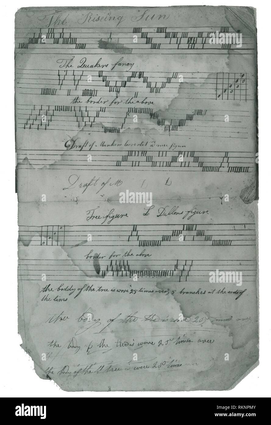 Book of Woven Coverlet Designs (Draft) 1839 Daniel Stephenson