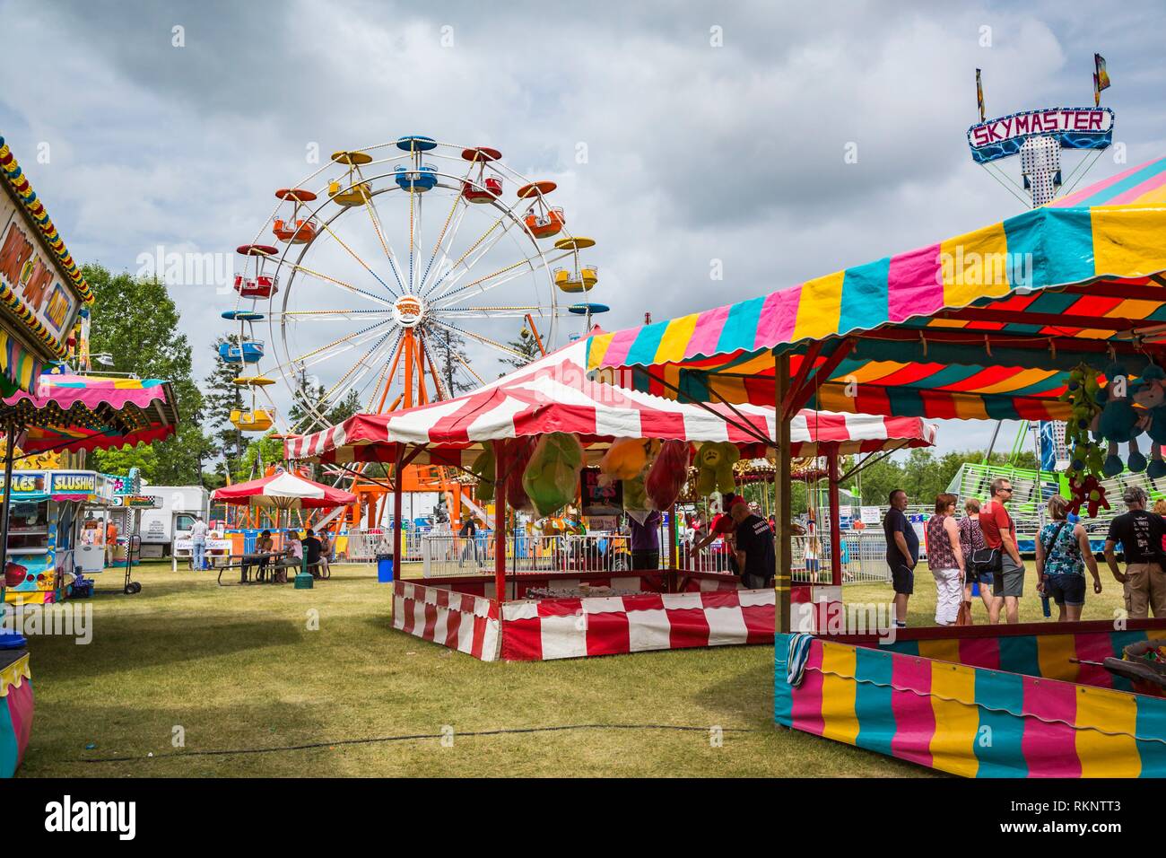 The Wonder Shows midway at the Icelandic Festival in Gimli, Manitoba ...