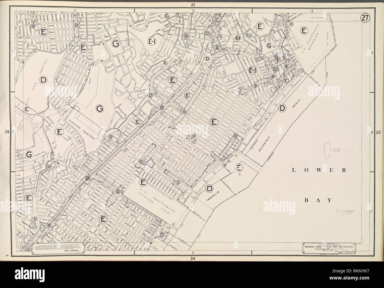 Area Zoning Map Section No. 27. Atlases of New York City New York City
