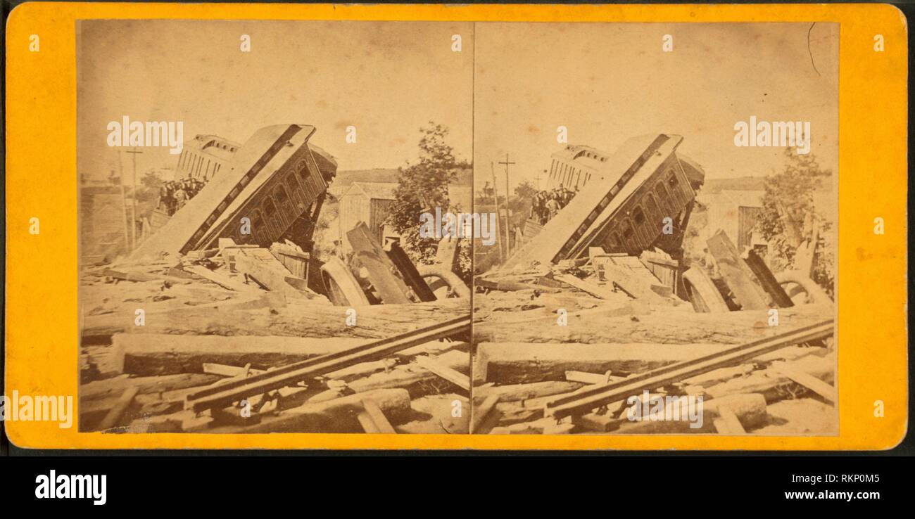 Bangor railroad disaster. Robert N. Dennis collection of stereoscopic views United States States