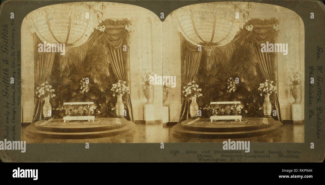 Altar And Decorations In East Room White House Roosevelt