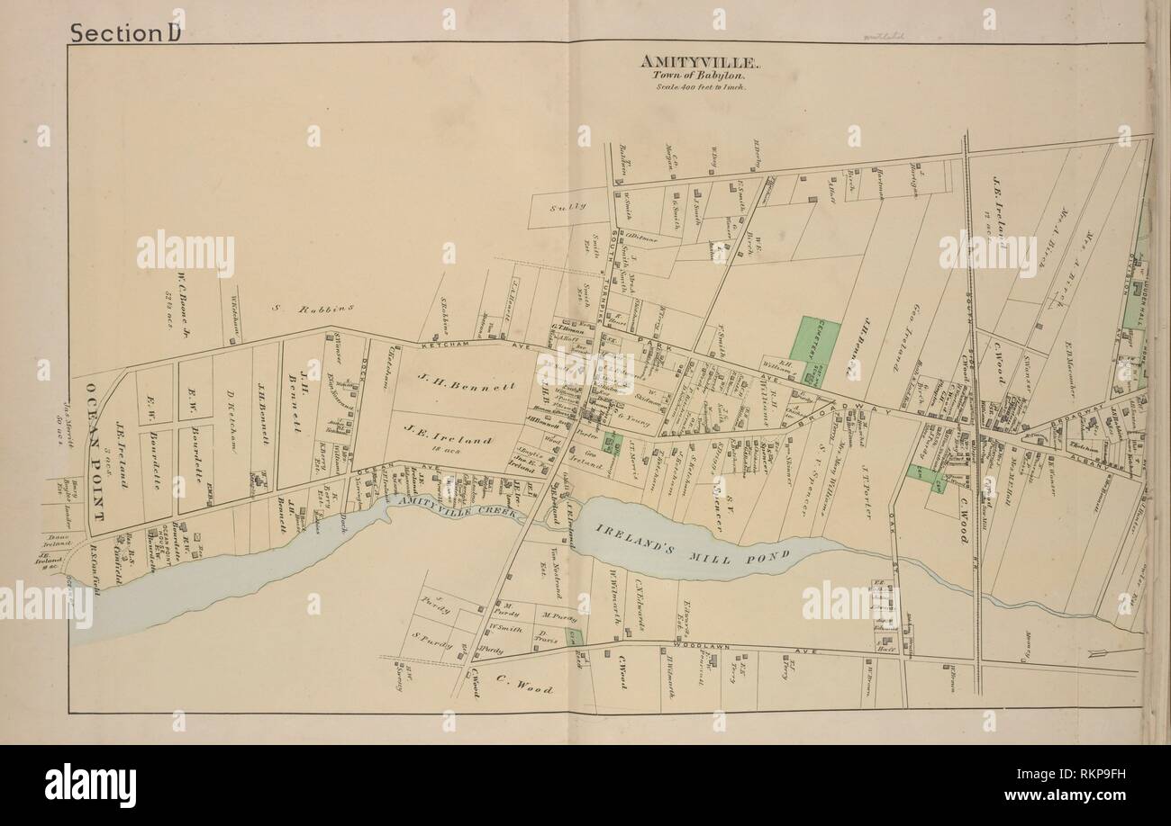 Amityville. [Village]. Wendelken & Co. (Publisher) F.W. Beers & Co