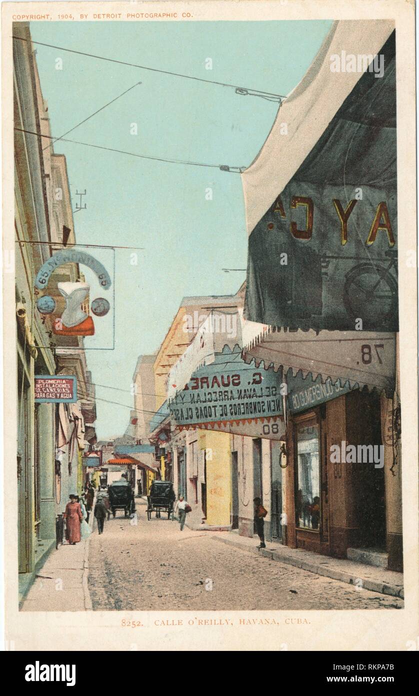 Calle O Reilly Havana Cuba Detroit Publishing Company Postcards 8000 Series Date Issued 18 1931 Place Detroit Publisher Detroit Publishing Stock Photo Alamy Calle O Reilly Havana Cuba Detroit Publishing Company Postcards 8000 Series Date Issued 18 1931 Place Detroit Publisher Detroit Publishing Stock Photo Alamy