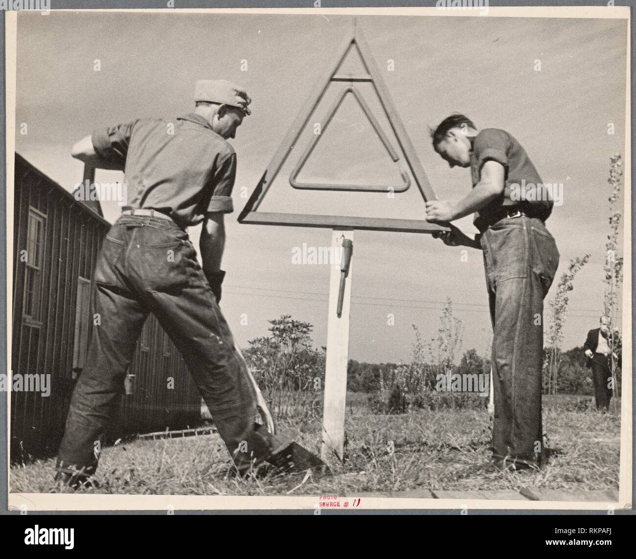 CCC (Civilian Conservation Corps) boys at work. Beltsville, Maryland