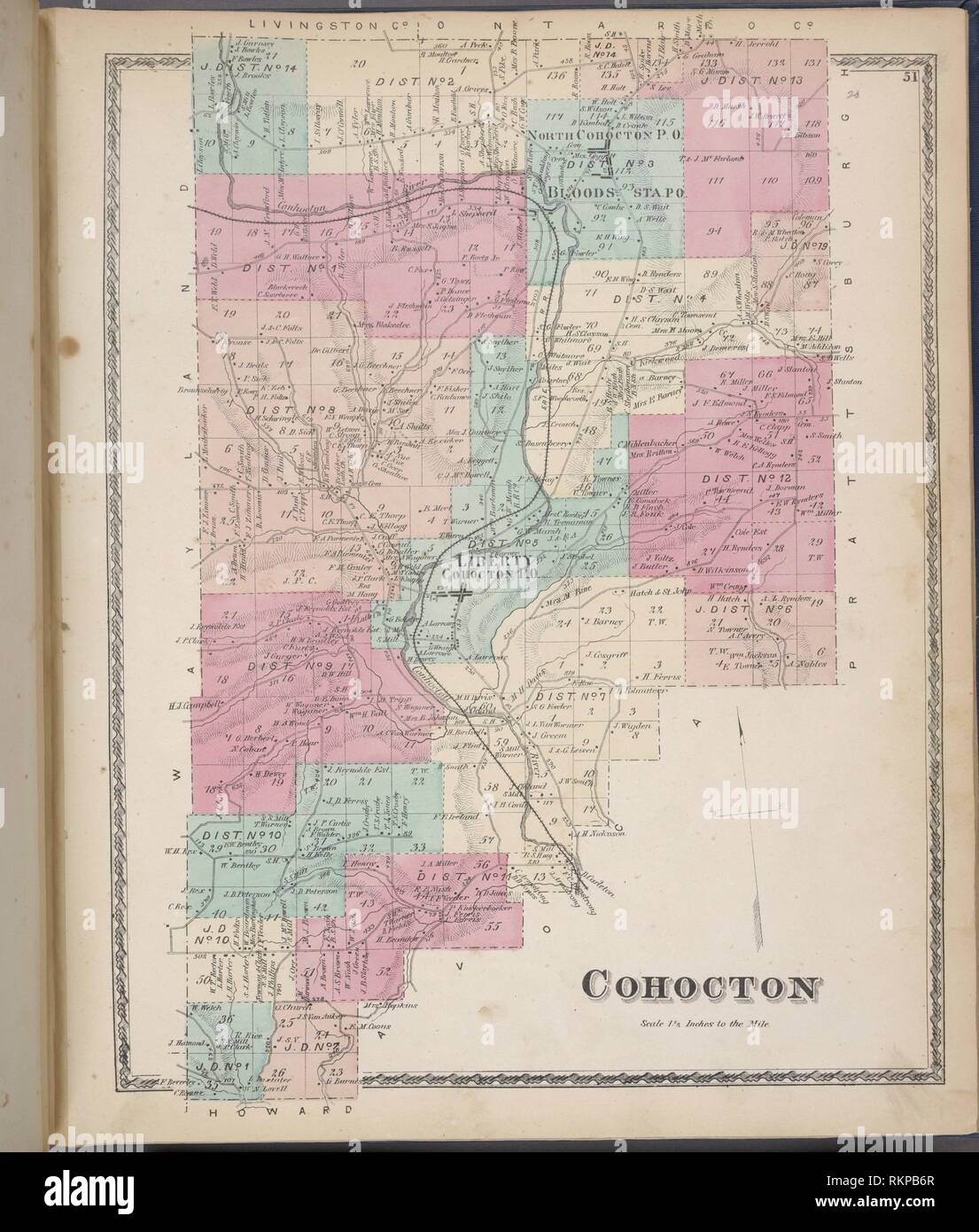 Map of cohocton new york hires stock photography and images Alamy