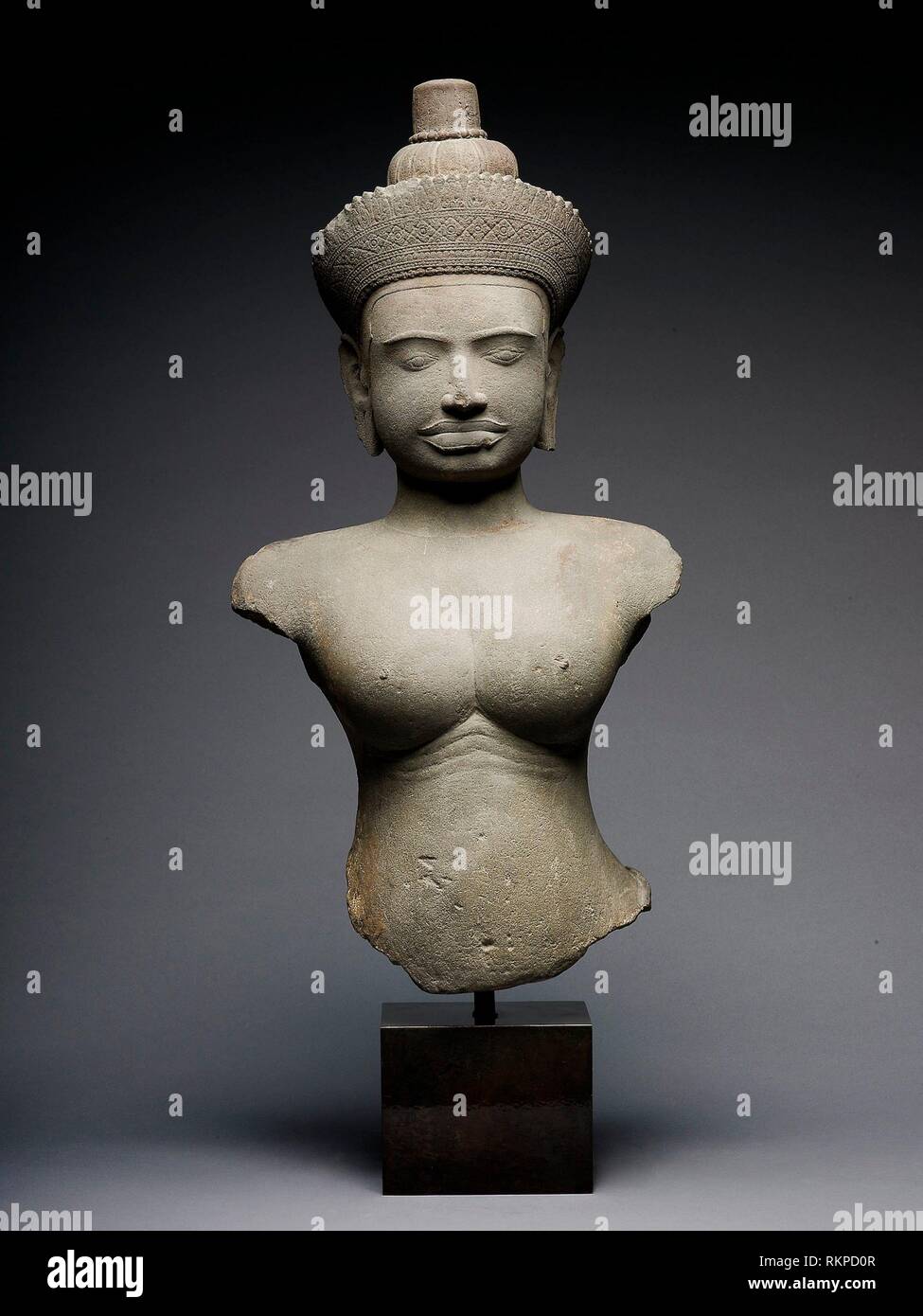 Bust of a Female Deity (Devi) Angkor period, 10th/11th century