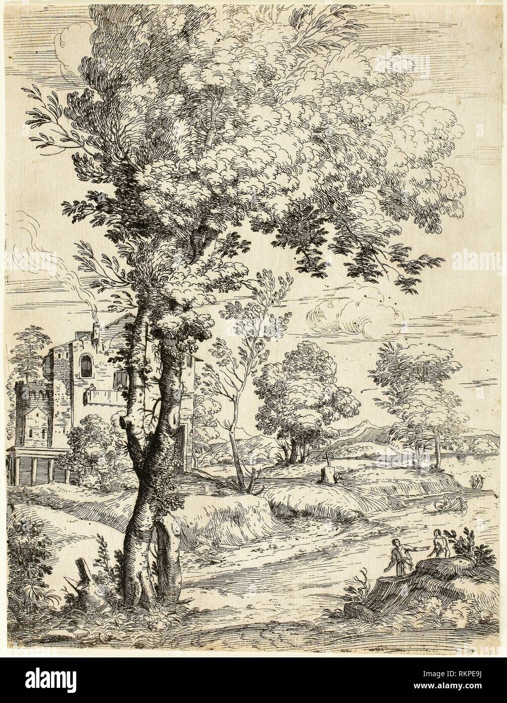 Landscape with a House Giovanni Francesco Grimaldi Italian, 16061680