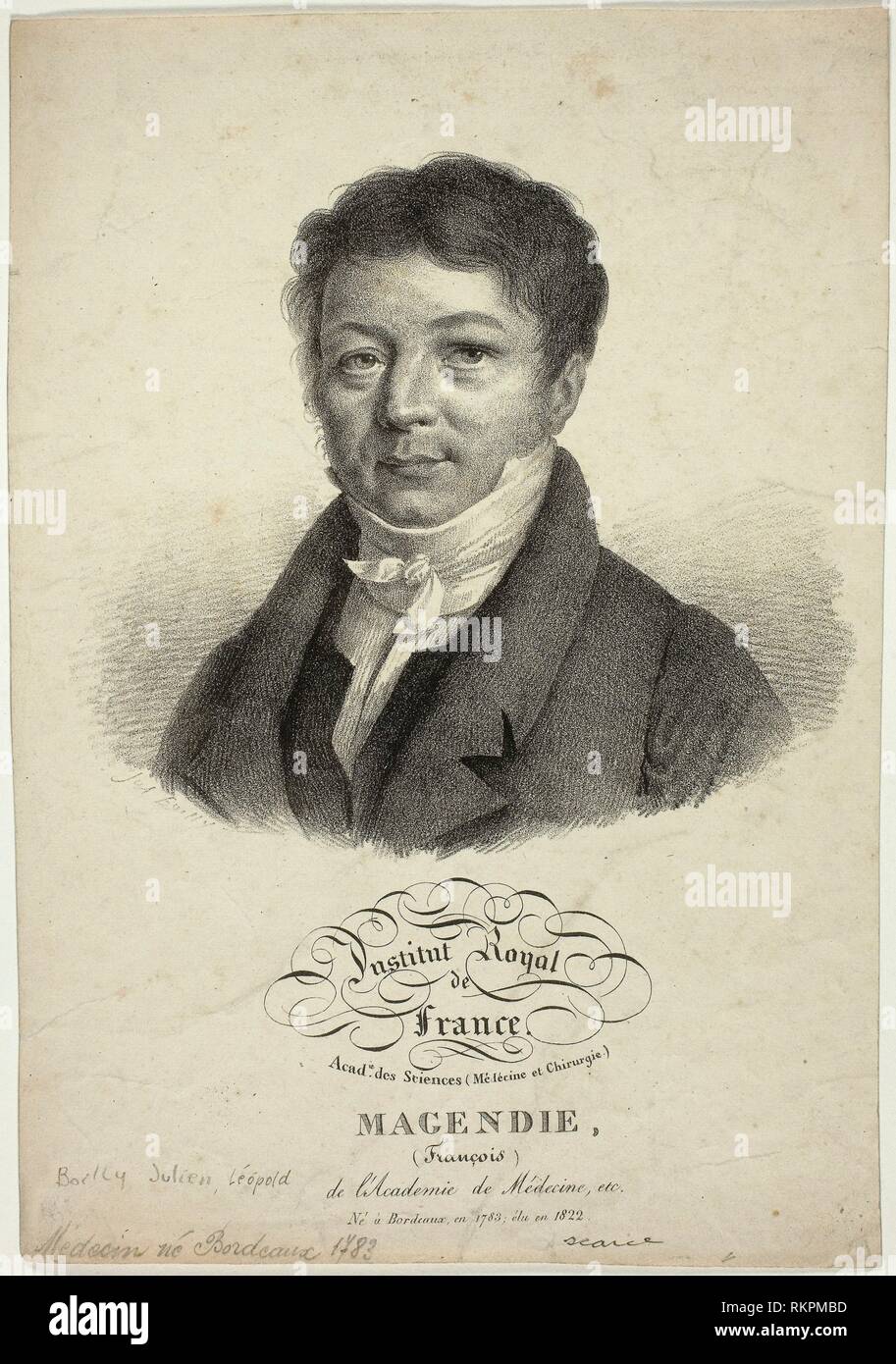 Portrait of François Magendie c. 1822 Jules Boilly French, 1786