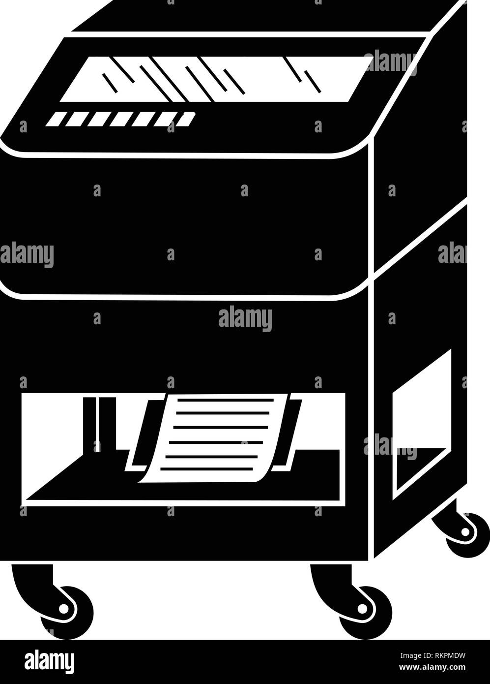 Wheeled office printer icon, simple style Stock Vector Image & Art Alamy