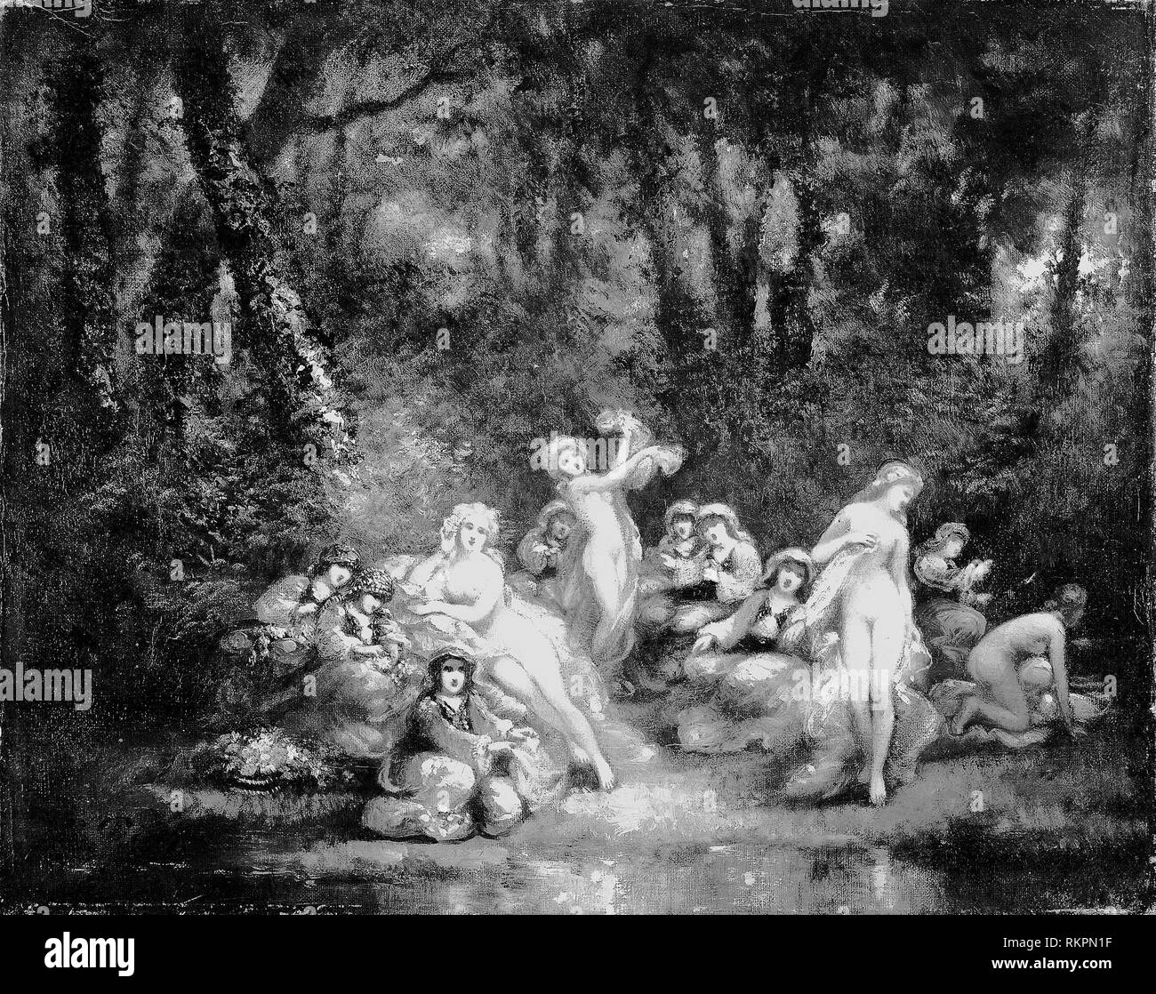 In the Woods c. 1860 Narcisse Virgile Diaz de la Peña, imitator of