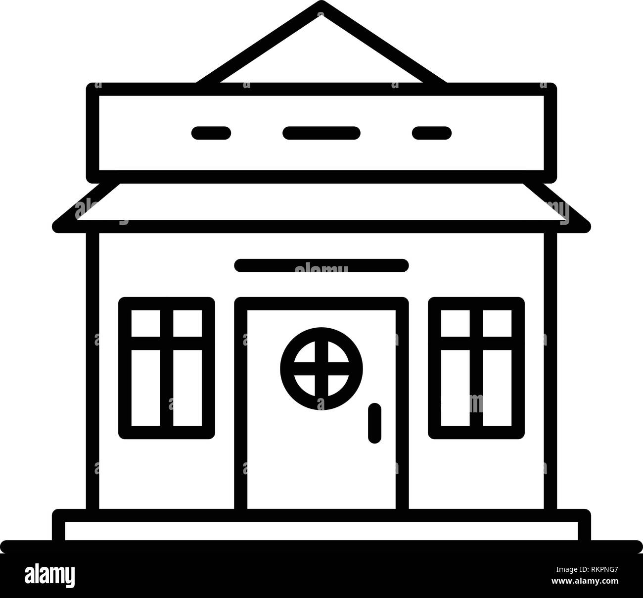 Ski resort house icon, outline style Stock Vector Image & Art - Alamy