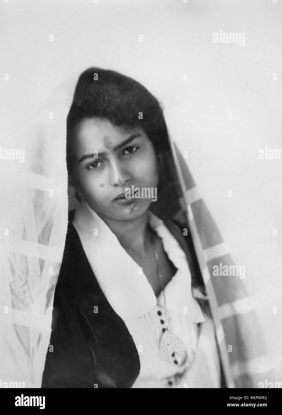 portrait of a young woman, Tunisia, Africa Stock Photo