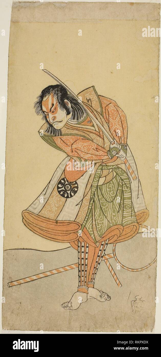 The Actor Nakamura Nakazo I As Tezuka No Taro Mitsumori Disguised As The Monkey Trainer Tonkichi Tochibei In The Play Soga Moyo Aigo No Wakamatsu Stock Photo Alamy