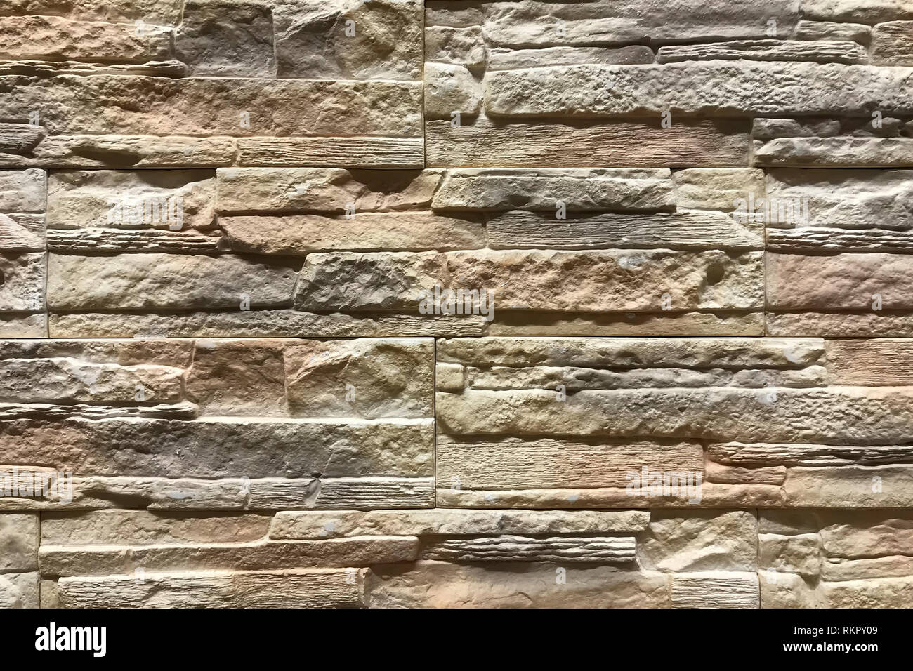 Old Brown Stone brick wall Pattern background. Interior decor and ...