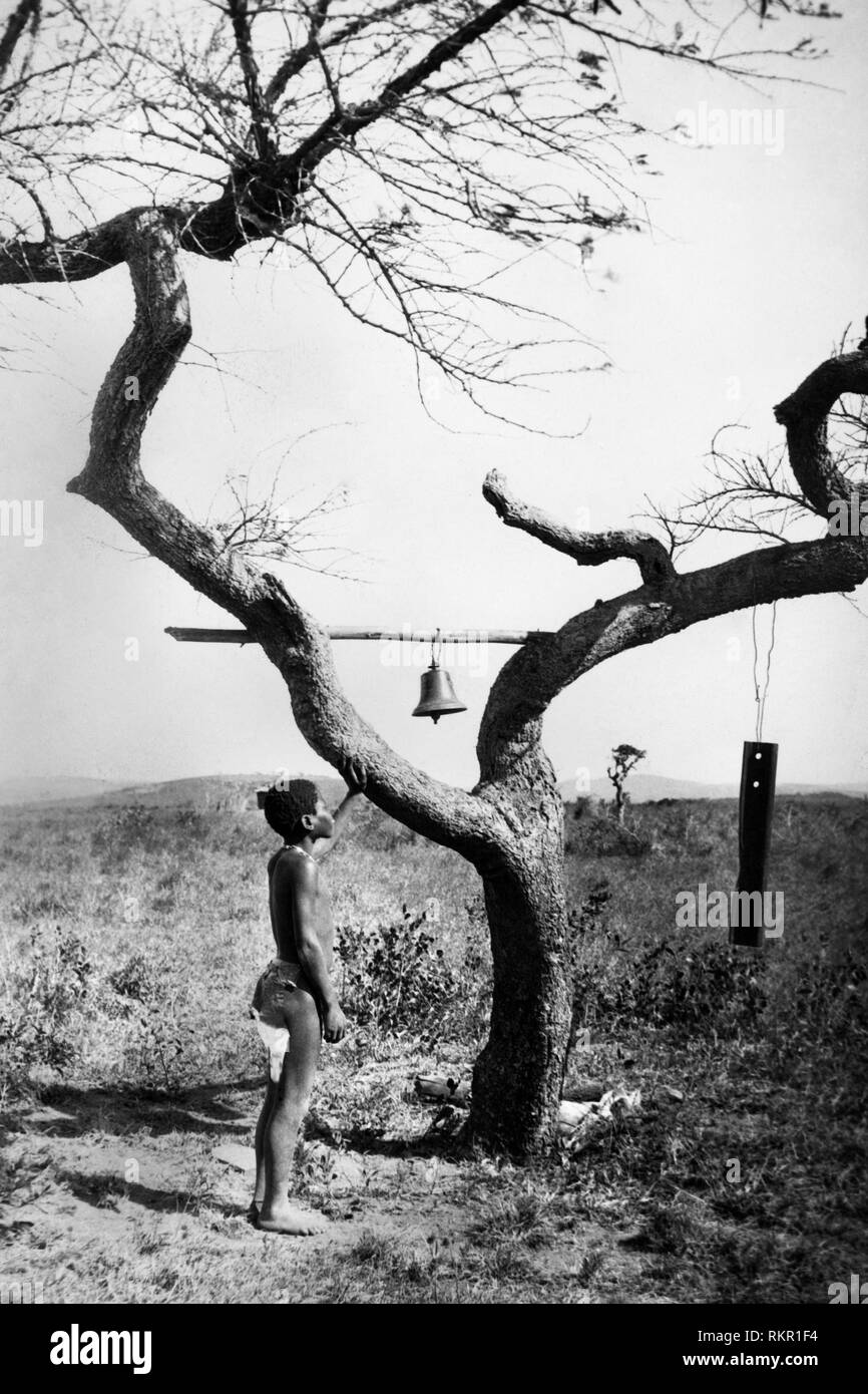 bell, indigenous Zulu, africa 1920 1930 Stock Photo