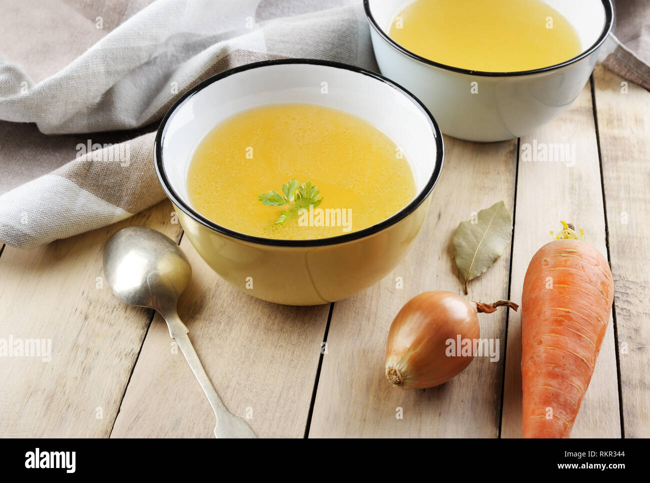 Clear broth beef soup hi-res stock photography and images - Alamy