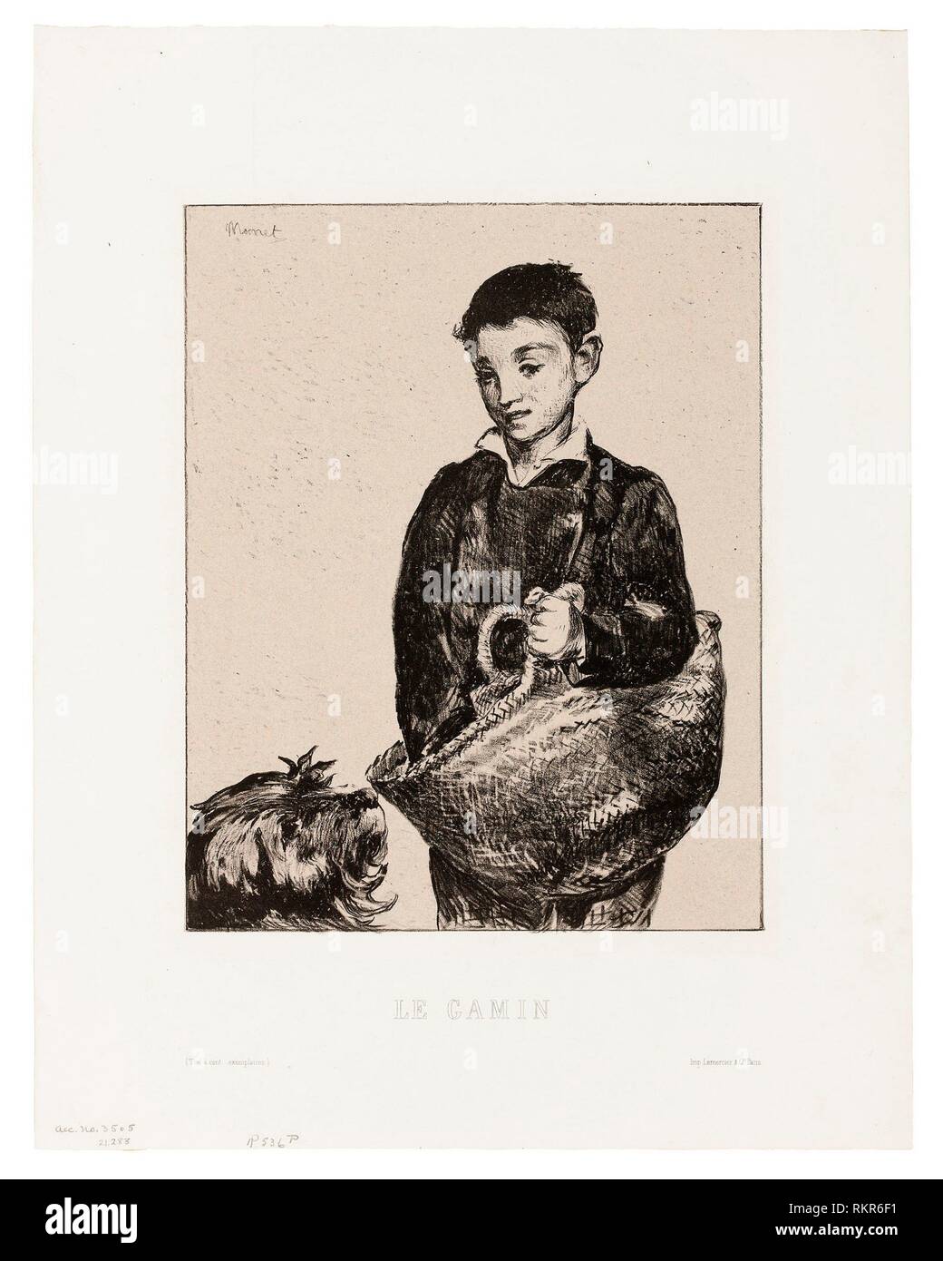 The Urchin - 1868-74 - Édouard Manet (French, 1832-1883) printed by ...