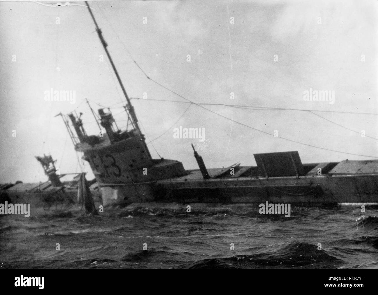 The British submarine HMS E13 Stock Photo Alamy