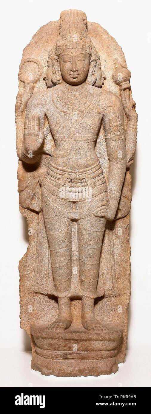 FourArmed God Brahma Standing in Frontal Posture (Samabhanga) 10th
